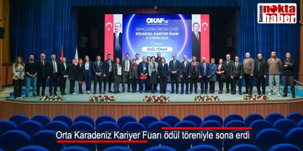 Orta Karadeniz Kariyer Fuarı ödül töreniyle sona erdi